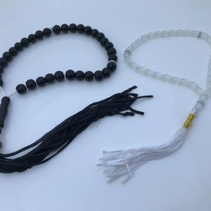 Prayer Beads Tasbeeh Black/White Religious Beads M